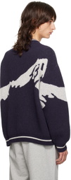Carne Bollente Navy 'S'Kiss Champions' Sweater