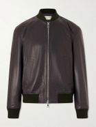 Officine Générale - Maony Leather Jacket - Brown