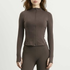 TALA Women's DayFlex Zip Through Running Jacket in Deep Taupe