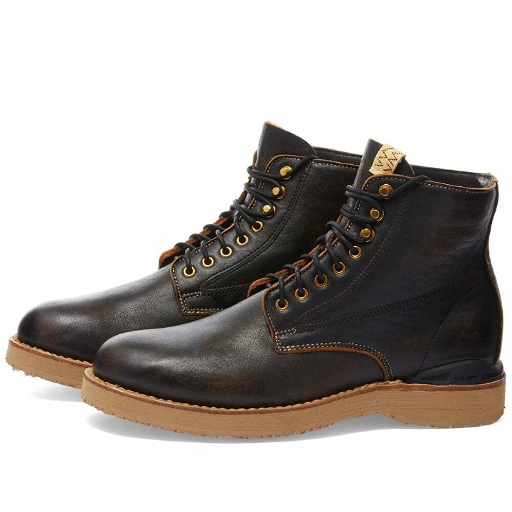 Photo: Visvim Men's Virgil Boots Folk Sneakers in Black