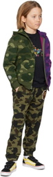 BAPE Kids Khaki Ape Head Lounge Pants