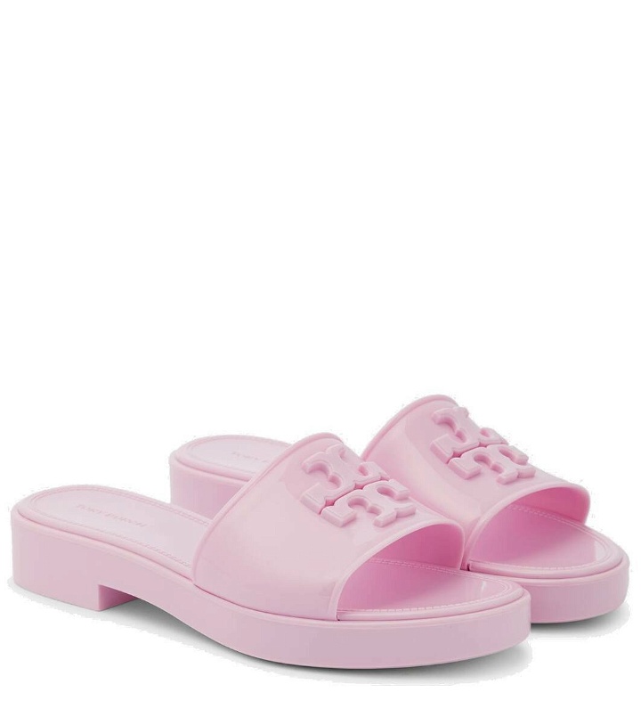 Photo: Tory Burch Eleanor Jelly Double T slides