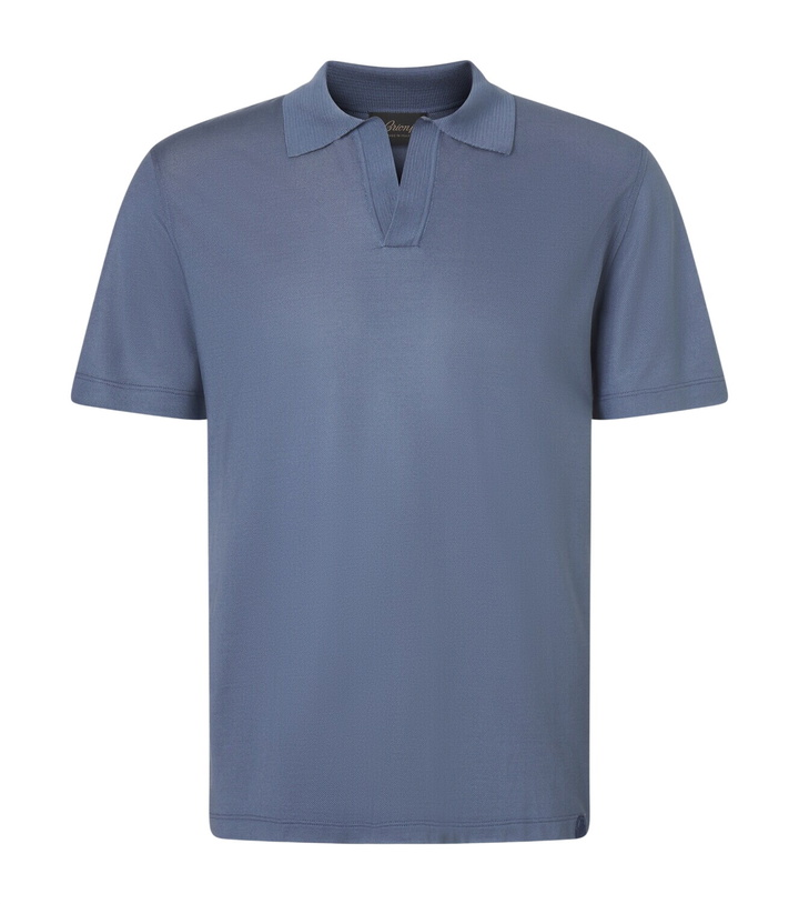 Photo: Brioni Silk polo shirt