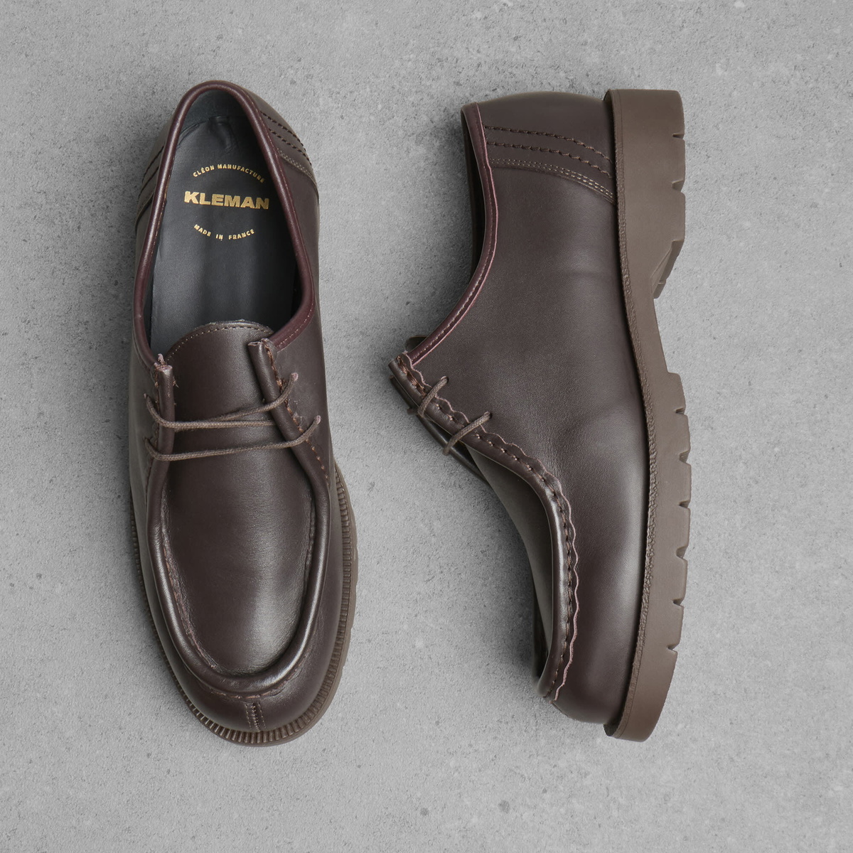 KLEMAN Men's Padror Shoe in Marron