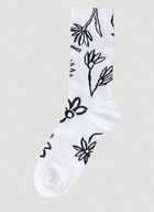 Les Chaussettes Giardino Socks in White