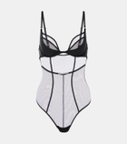 Nensi Dojaka x Calvin Klein tulle bodysuit