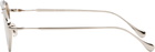 Jil Sander Silver Oliver Peoples 'Edition 5' Aviator Sunglasses