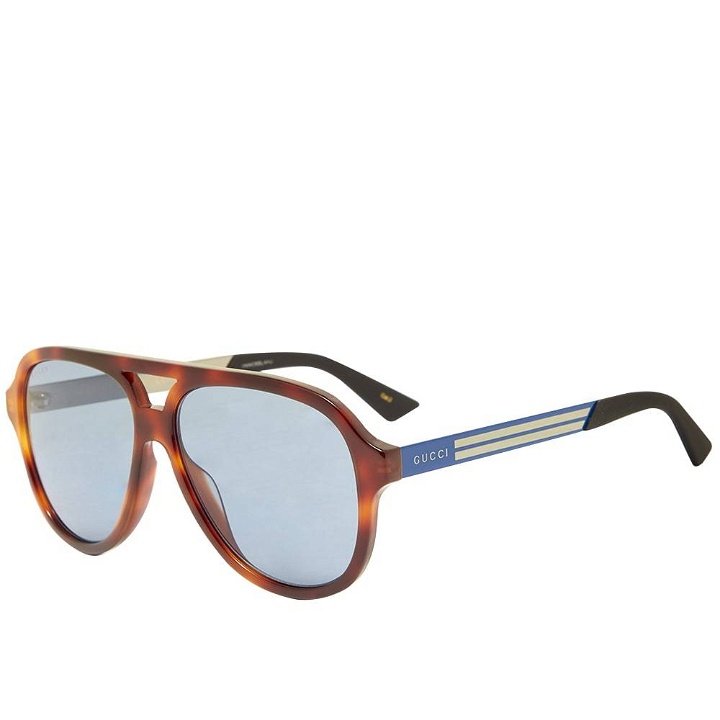 Photo: Gucci Sport Web Aviator Sunglasses