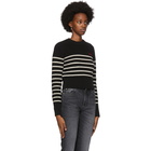 AMI Alexandre Mattiussi Black and White Breton Stripe Sweater