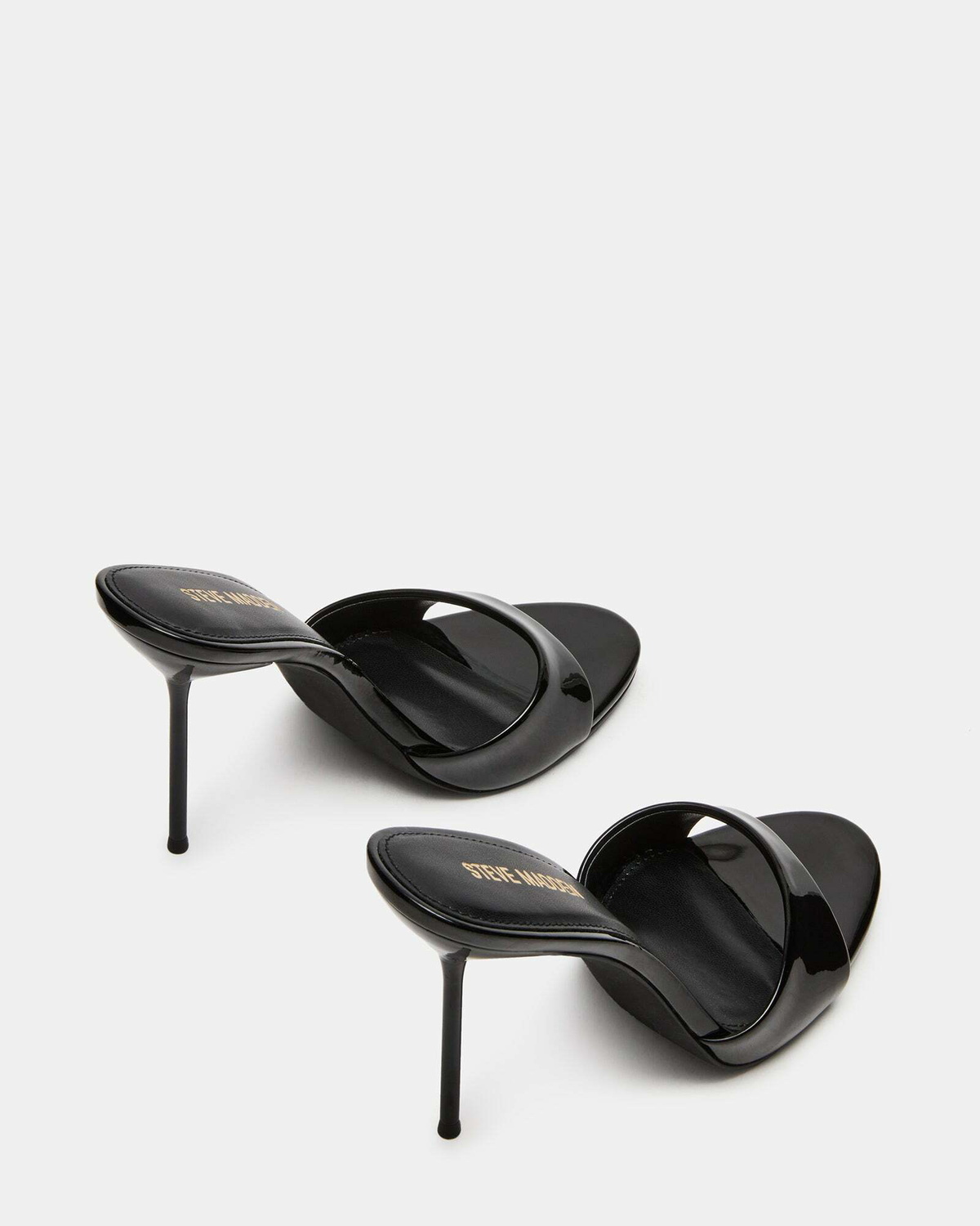 Steve Madden Davina Heels in Black Patent