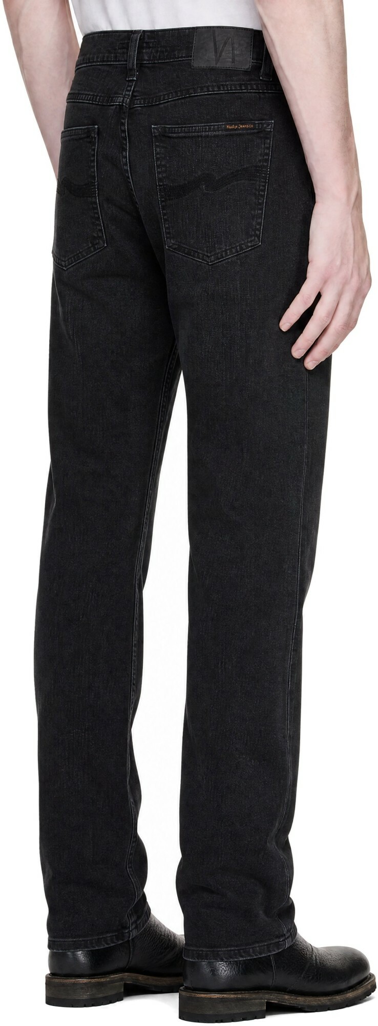 Nudie Jeans Black Lean Dean Jeans