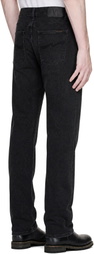 Nudie Jeans Black Lean Dean Jeans
