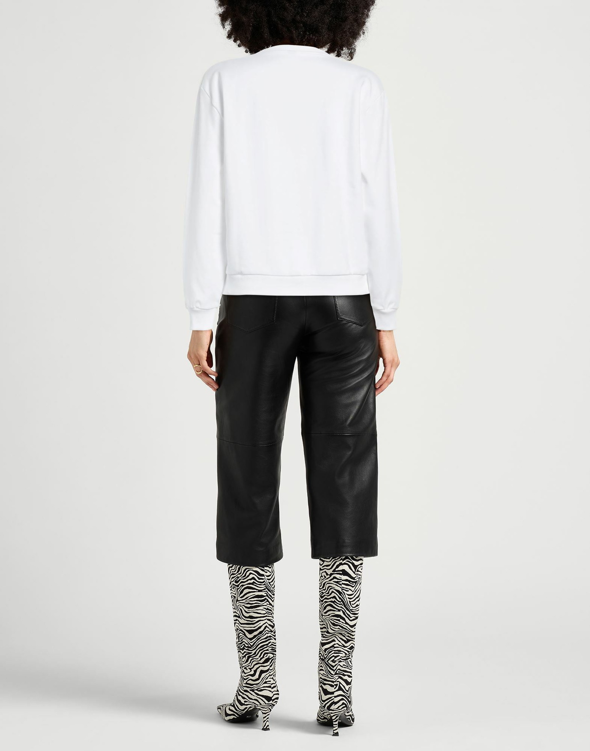 Moschino Womens Sweatshirt in White