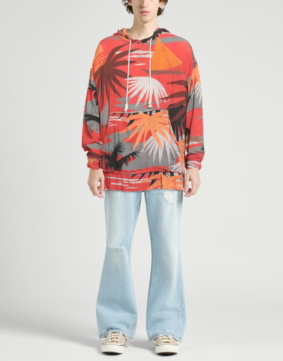 Palm Angels Mens T-shirt in Red
