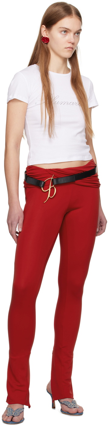 Blumarine Black Logo Buckle Belt Blumarine