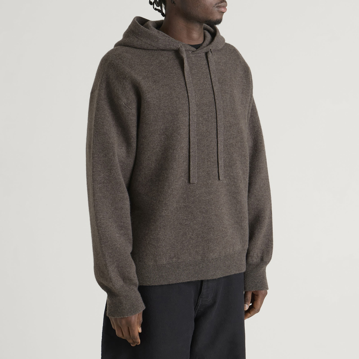 Studio Nicholson Men's Copecashmere Hoodie in Mouse