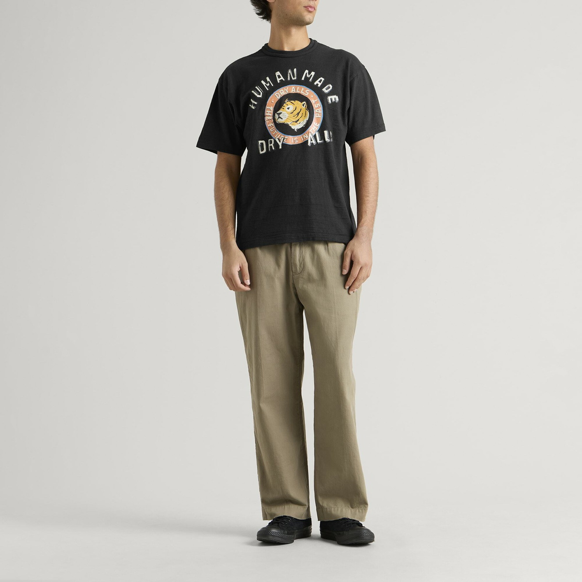 Human Made Men's Tiger Sketch T-Shirt in Black