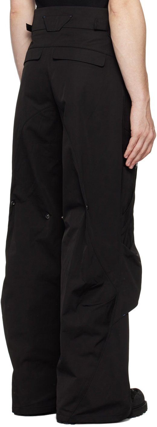 CMMAWEAR Black Hourglass Darted Cargo Pants CMMAWEAR
