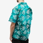 Beams Plus Men's Batik Print Vacation Shirt in Green