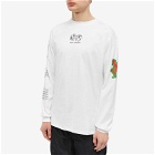 Space Available Men's Long Sleeve New Green World T-Shirt in White