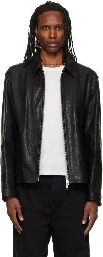 Photo: Hugo Black Regular-Fit Nappa Leather Jacket