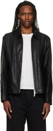 Hugo Black Regular-Fit Nappa Leather Jacket