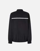 Pinko Poplin Bomber Jacket With Flame Design Limo Black