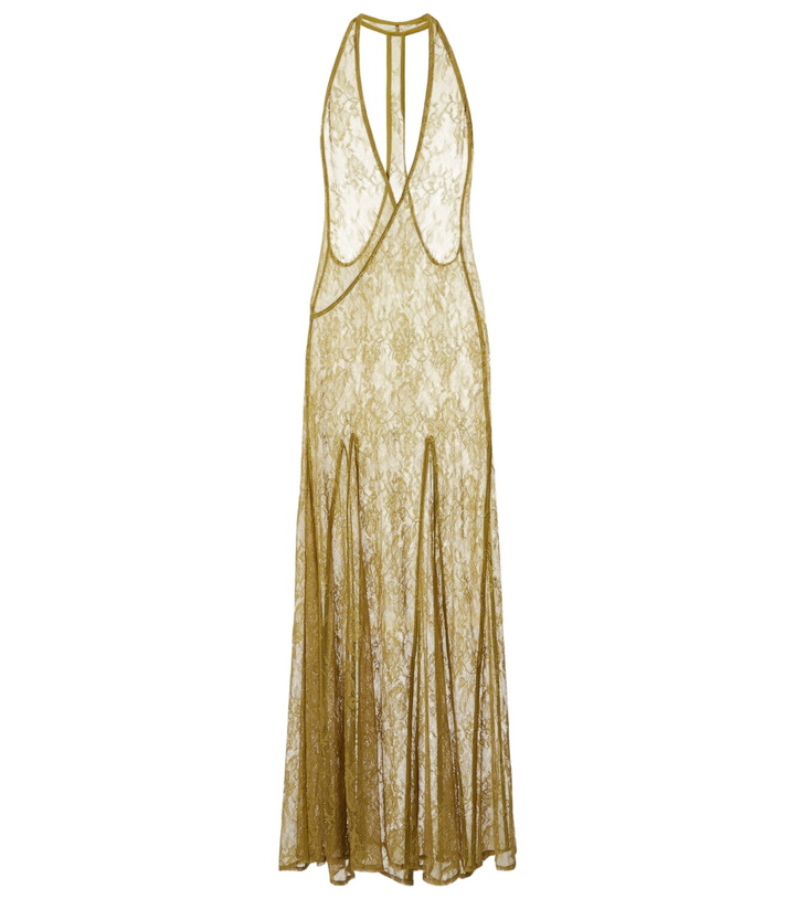 Photo: Adriana Degreas Sheer open-back lace maxi dress