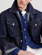 Oliver Spencer - Kildale Grandad-Collar Cotton Shirt - Blue