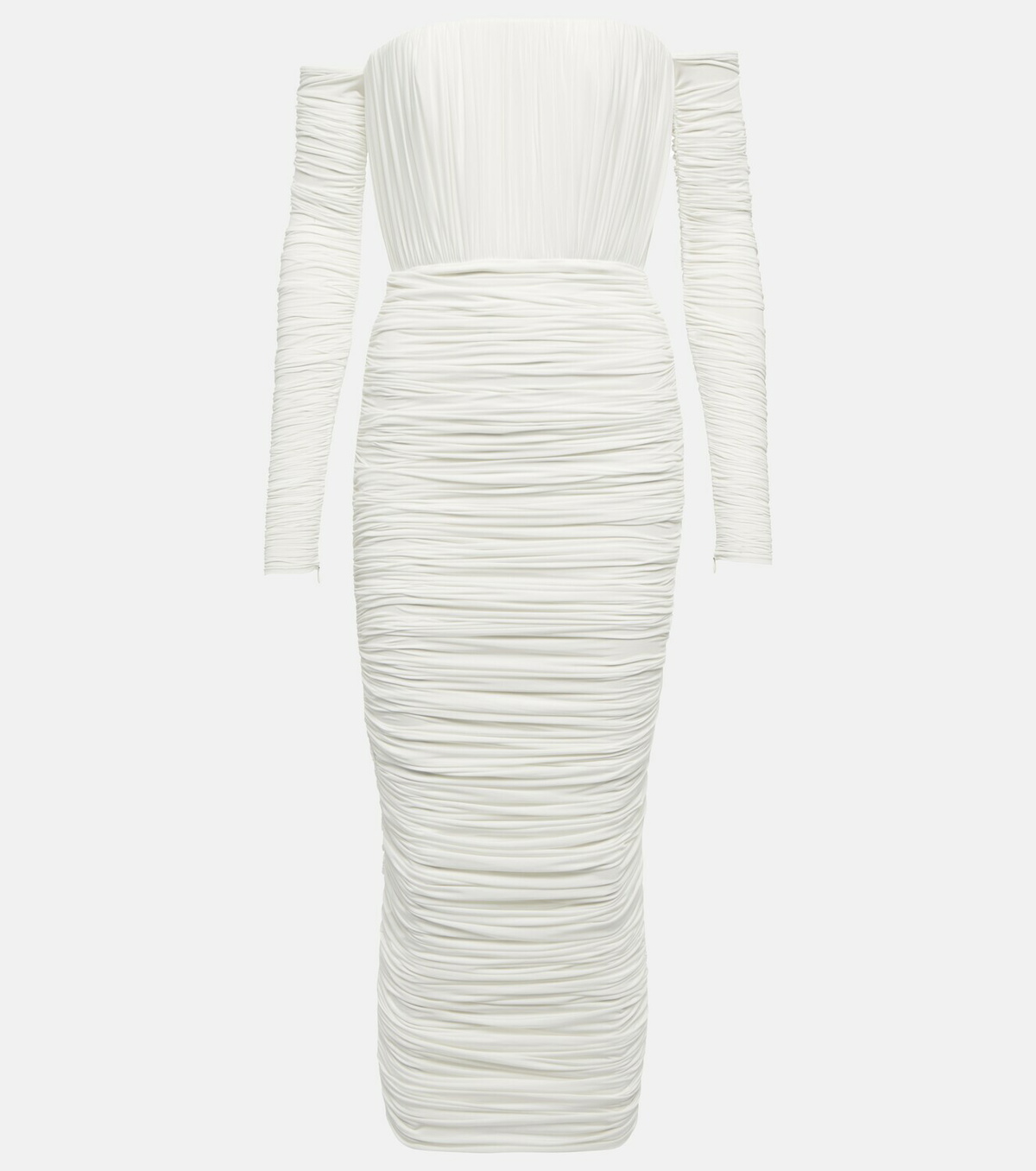 Alex Perry Sterling off-shoulder midi dress Alex Perry