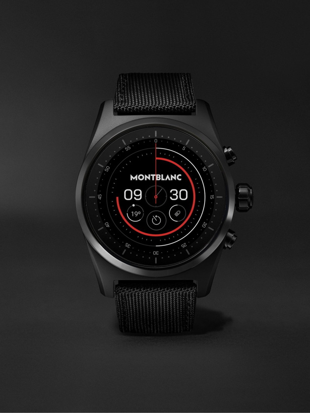 Photo: MONTBLANC - Summit Lite 43mm Aluminium and Nylon Smart Watch, Ref. No. 128409