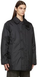 Acne Studios Black Nylon Padded Coat