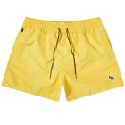 Paul Smith Men's Zebra Swim Shorts in Yellow