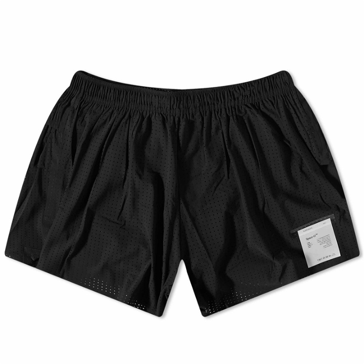 Photo: Satisfy Men's Space-O Mesh 2.5" Distance Shorts in Black