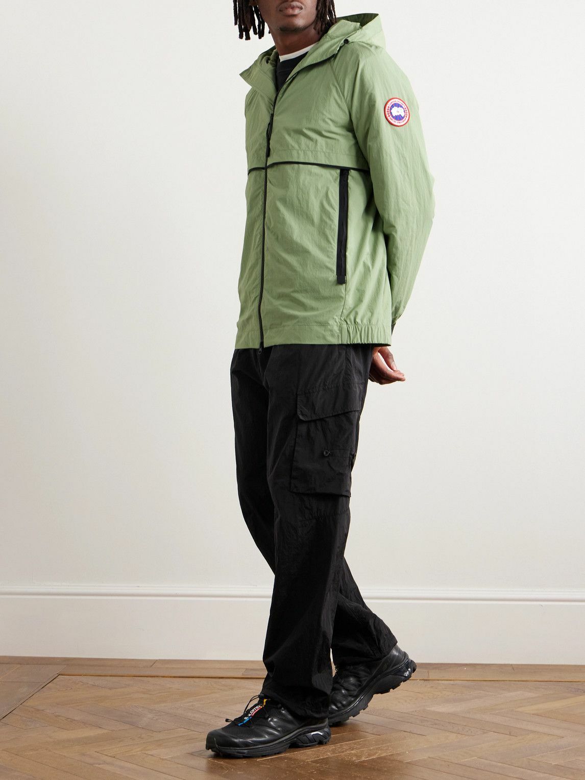 Canada Goose - Faber Logo-Appliquéd Shell Hooded Jacket - Green Canada ...
