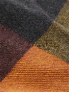 Johnstons of Elgin - Frayed Checked Cashmere Scarf