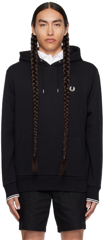 Photo: Fred Perry Black Tipped Hoodie