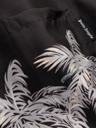 Palm Angels - Printed Silk-Twill Shirt - Black