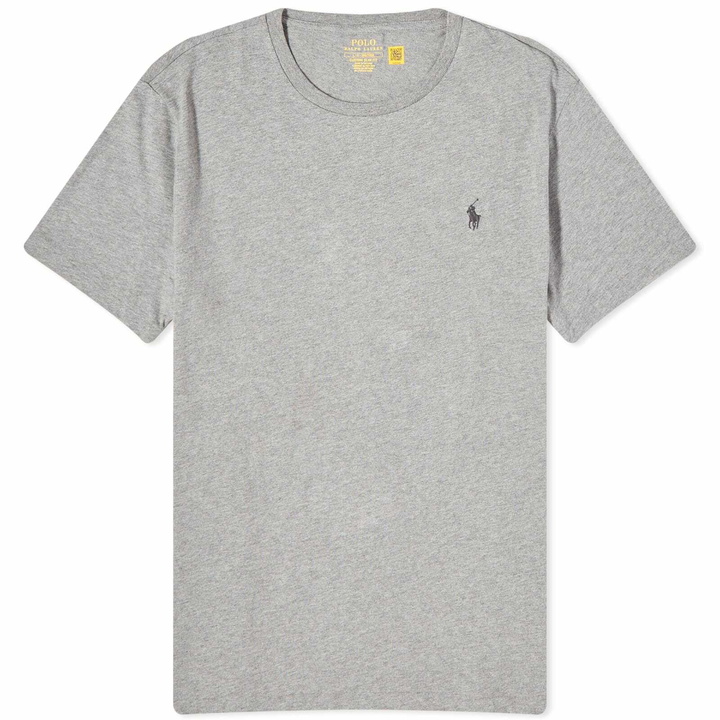 Photo: Polo Ralph Lauren Men's Custom Fit T-Shirt in Steel Heather