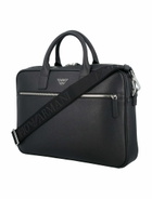 Emporio Armani Logo Plaque Zipped Laptop Case