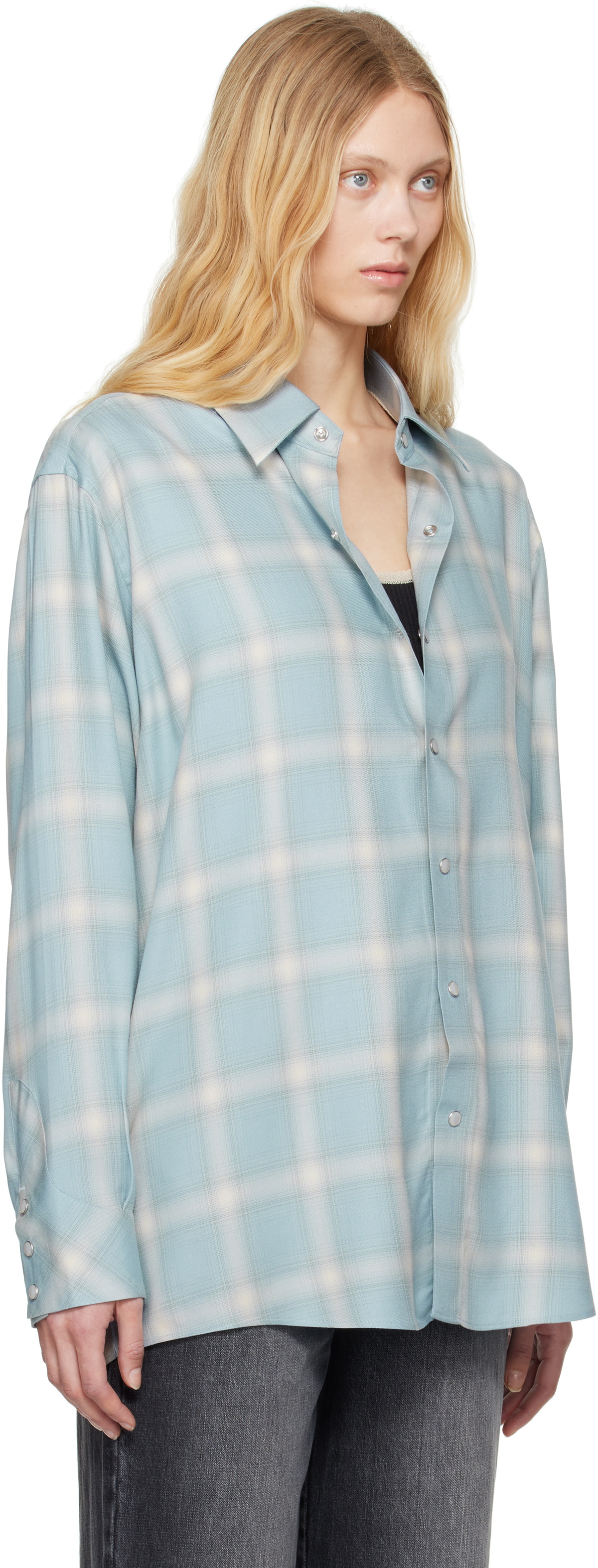 Carter Young Blue Hugo Rancher Shirt