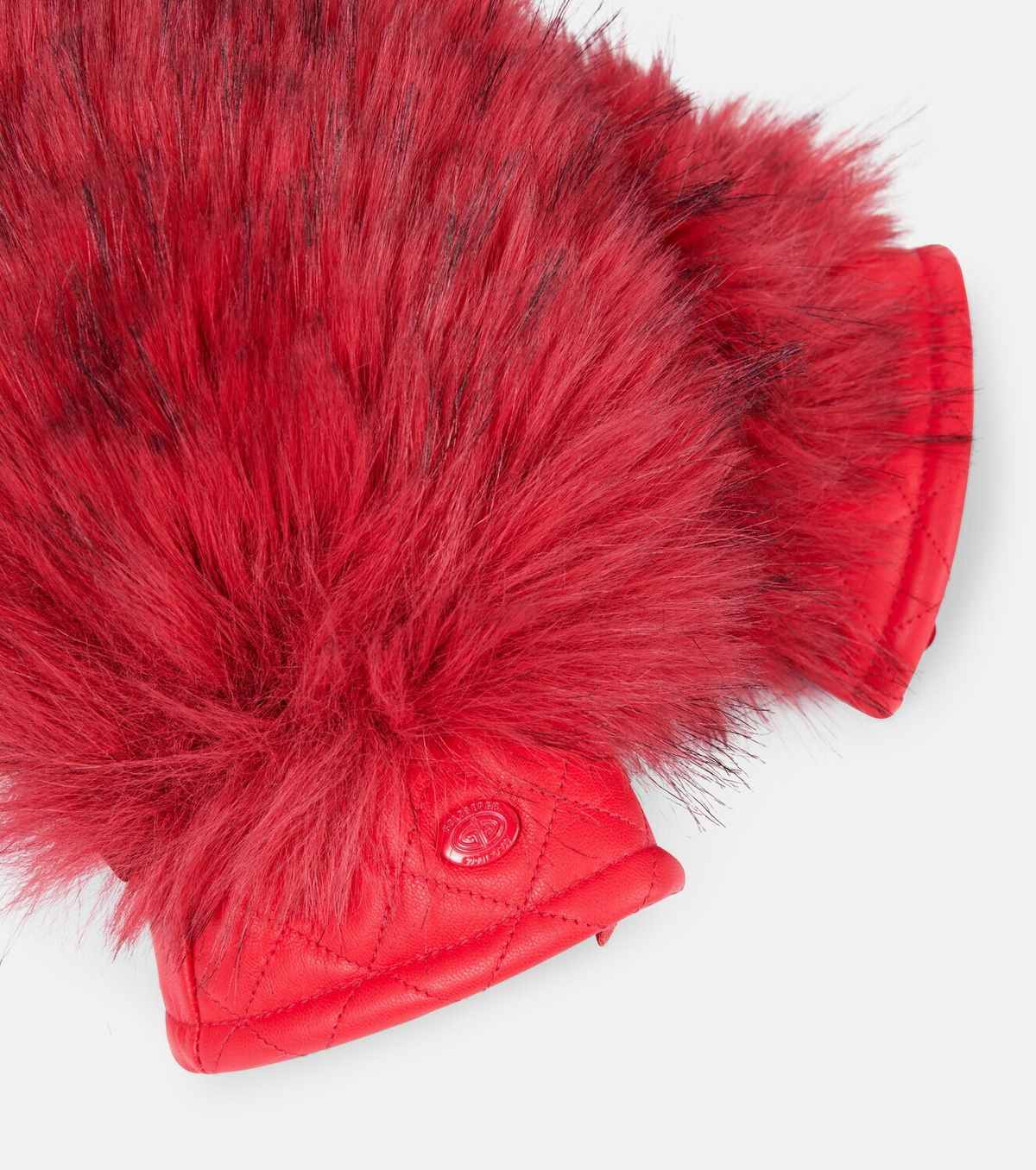 Goldbergh Hill faux fur-trimmed leather ski mittens