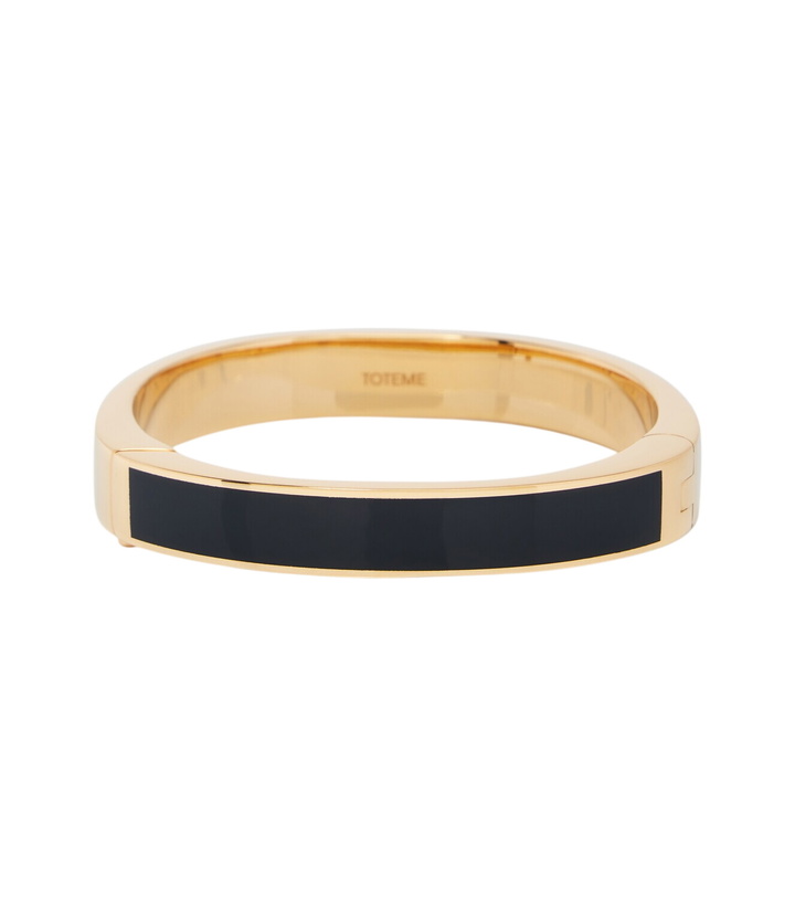 Photo: Toteme Signature enamel gold-plated bangle