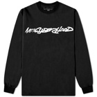 Neighborhood Men's Long Sleeve FL Futura T-Shirt in Black