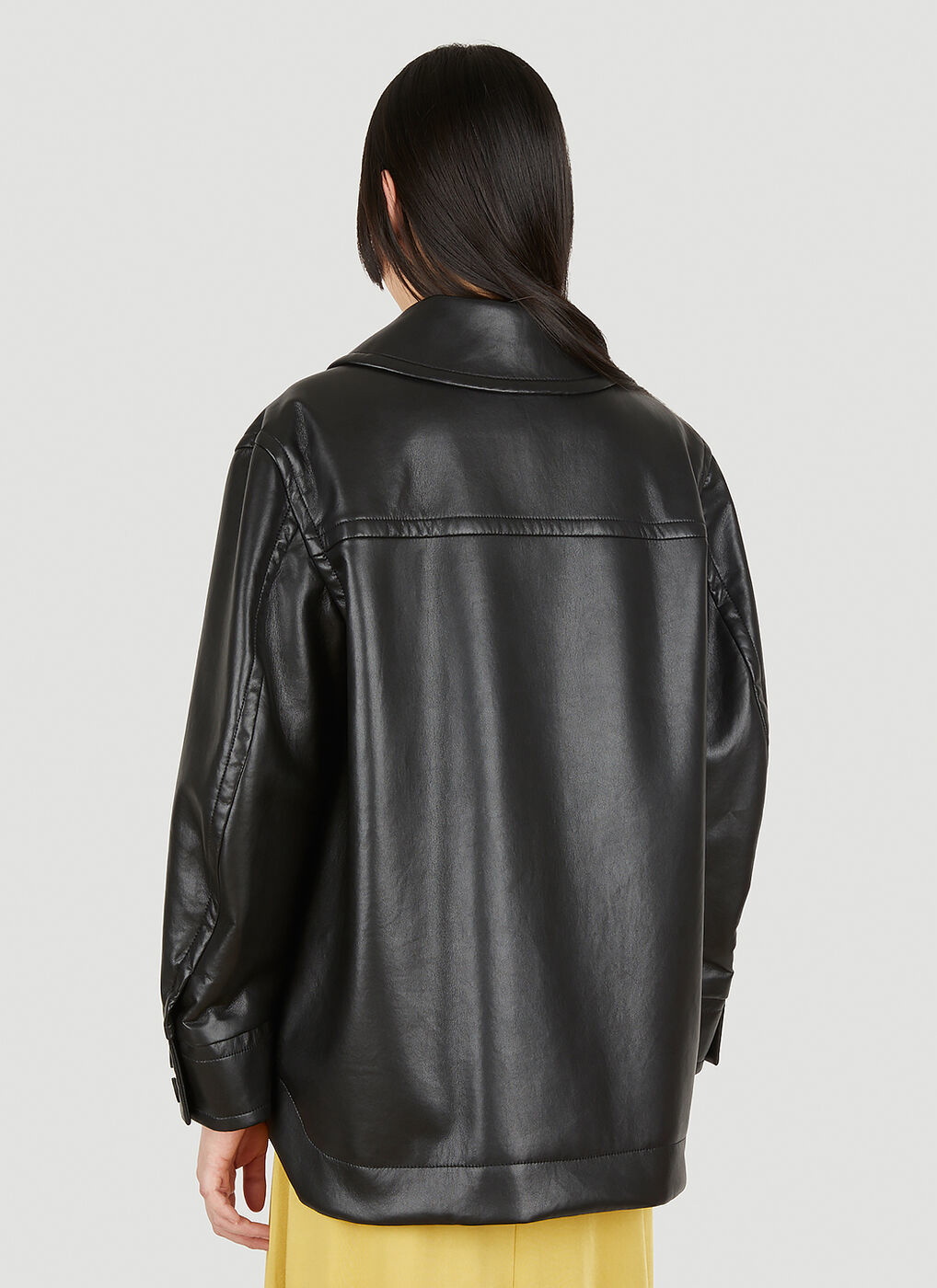 Angelica Leather Jacket In Black Rodebjer 