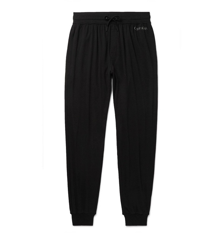 Photo: Calvin Klein Underwear - Tapered Stretch Cotton and Modal-Blend Sweatpants - Men - Black