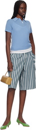 Guest in Residence Blue Shrunken Polo
