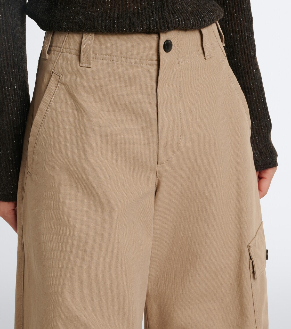 Brunello Cucinelli Cotton barrel-leg pants