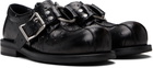 Martine Rose Black O-Ring Bulb Toe Loafers