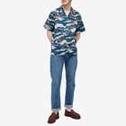 Paul Smith Men's Abstract Vacation Shirt in Blue